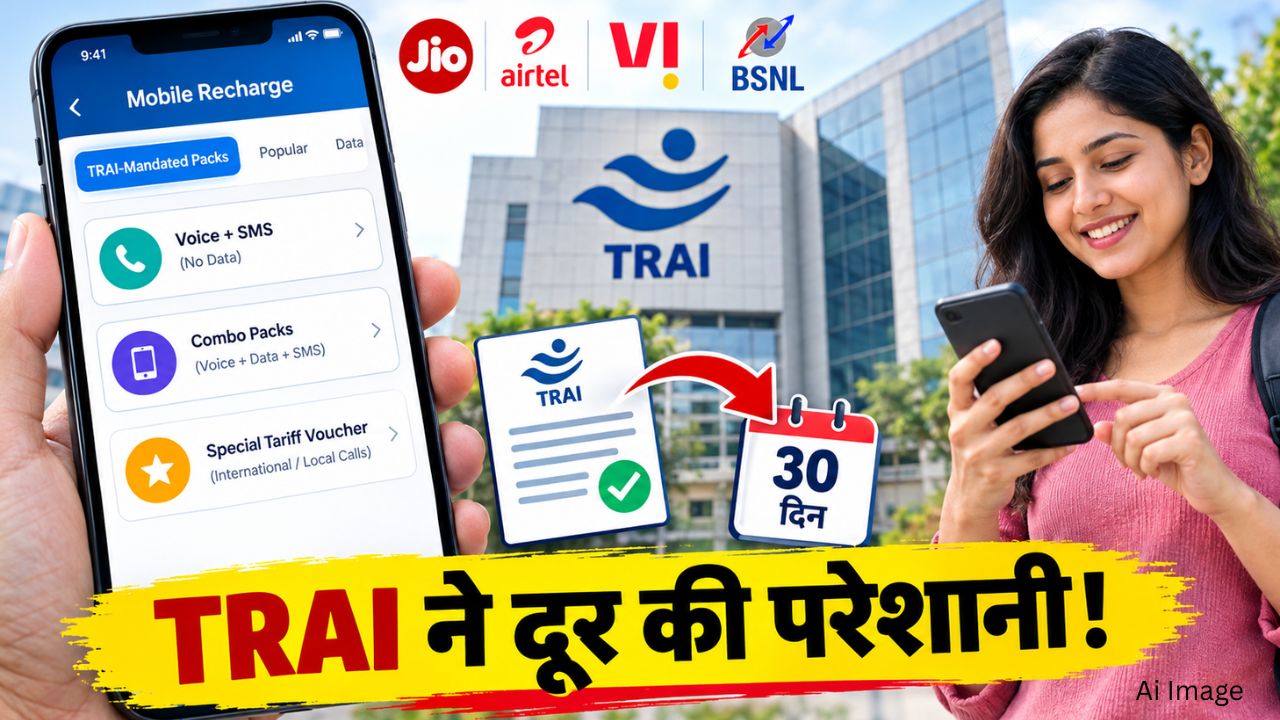 सस्ता रिचार्ज खोजते-खोजते हो जाते हैं परेशान? TRAI ने कंपनियों को दी 30 दिन की डेडलाइन, अब पहले ही दिखेगा काम का पैक सस्ता रिचार्ज खोजते-खोजते हो जाते हैं परेशान? TRAI ने कंपनियों को दी 30 दिन की डेडलाइन, अब पहले ही दिखेगा काम का पैक
