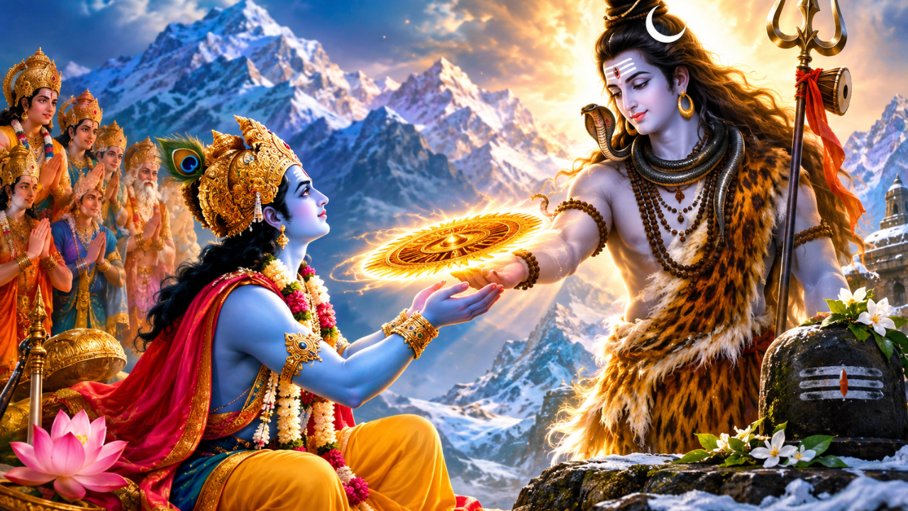 कैसे प्राप्त हुआ भगवान विष्णु को सुदर्शन चक्र? जानिए शिव भक्ति से जुड़ी ये पौराणिक कथा कैसे प्राप्त हुआ भगवान विष्णु को सुदर्शन चक्र? जानिए शिव भक्ति से जुड़ी ये पौराणिक कथा