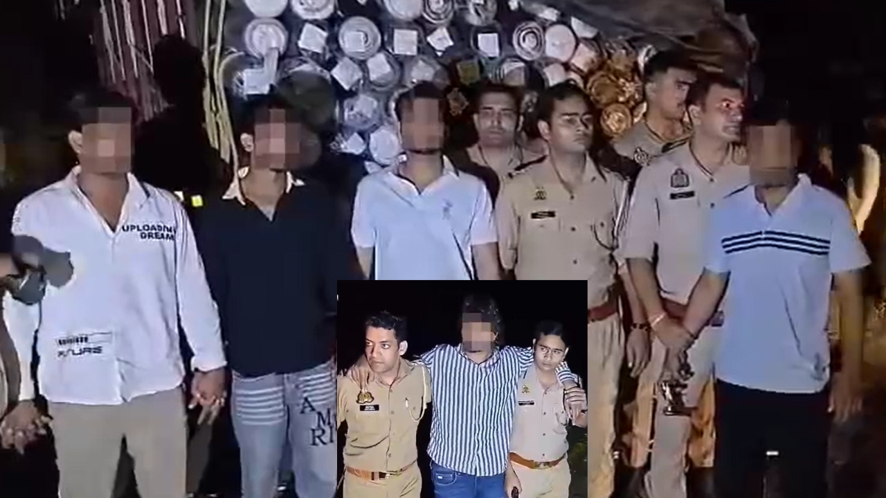 हापुड़ में पुलिस की बदमाशों से मुठभेड़: 55 लाख का लूटा कैंटर बरामद, जवाबी फायरिंग में 1 बदमाश घायल समेत 5 गिरफ्तार हापुड़ में पुलिस की बदमाशों से मुठभेड़: 55 लाख का लूटा कैंटर बरामद, जवाबी फायरिंग में 1 बदमाश घायल समेत 5 गिरफ्तार