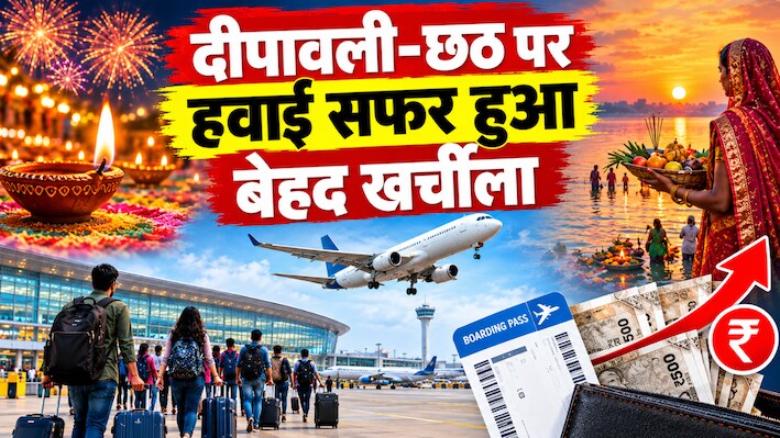 दीपावली-छठ पर बिहार जाना मुश्किल: ट्रेन में सीट नहीं, आसमान छू रहे फ्लाइट्स के दाम