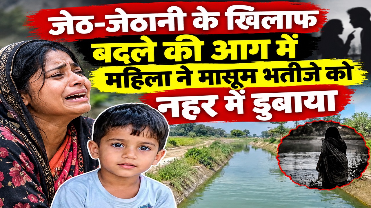 जेठ से बदले की आग में जल रही थी महिला: पति को भड़काने से नाराज चाची ने 2 साल के भतीजे को नहर में डुबाया, तड़प-तड़प कर मौत जेठ से बदले की आग में जल रही थी महिला: पति को भड़काने से नाराज चाची ने 2 साल के भतीजे को नहर में डुबाया, तड़प-तड़प कर मौत