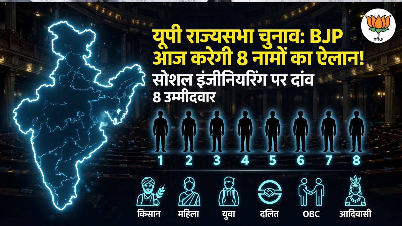 राज्यसभा चुनाव: आज BJP जारी करेगी 8 प्रत्याशियों की लिस्ट! 6 अक्टूबर नामांकन की लास्ट डेट राज्यसभा चुनाव: आज BJP जारी करेगी 8 प्रत्याशियों की लिस्ट! 6 अक्टूबर नामांकन की लास्ट डेट