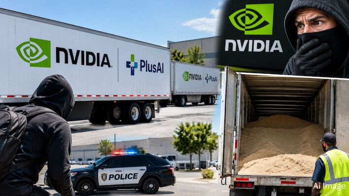 Nvidia का Logo देखकर चोरों के उड़ गए होश! करोड़ों के लालच में चुराया ट्रक, खोला तो अंदर निकला ऐसा ‘खजाना’ कि सिर पकड़ लिया