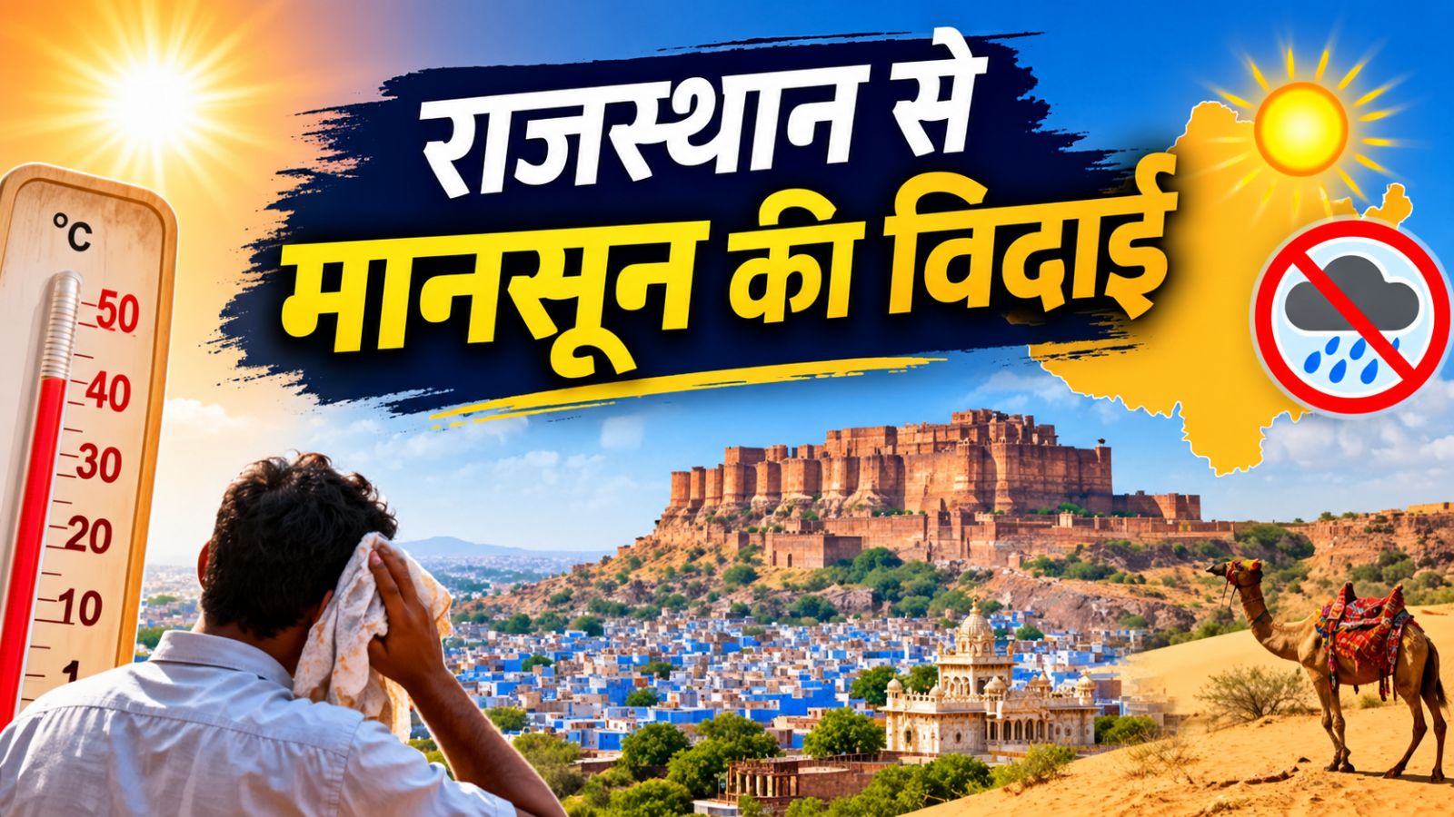 राजस्थान में मानसून की विदाई के बाद बढ़ी गर्मी: अगले एक सप्ताह शुष्क रहेगा Weather, जानें मौसम अपडेट राजस्थान में मानसून की विदाई के बाद बढ़ी गर्मी: अगले एक सप्ताह शुष्क रहेगा Weather, जानें मौसम अपडेट