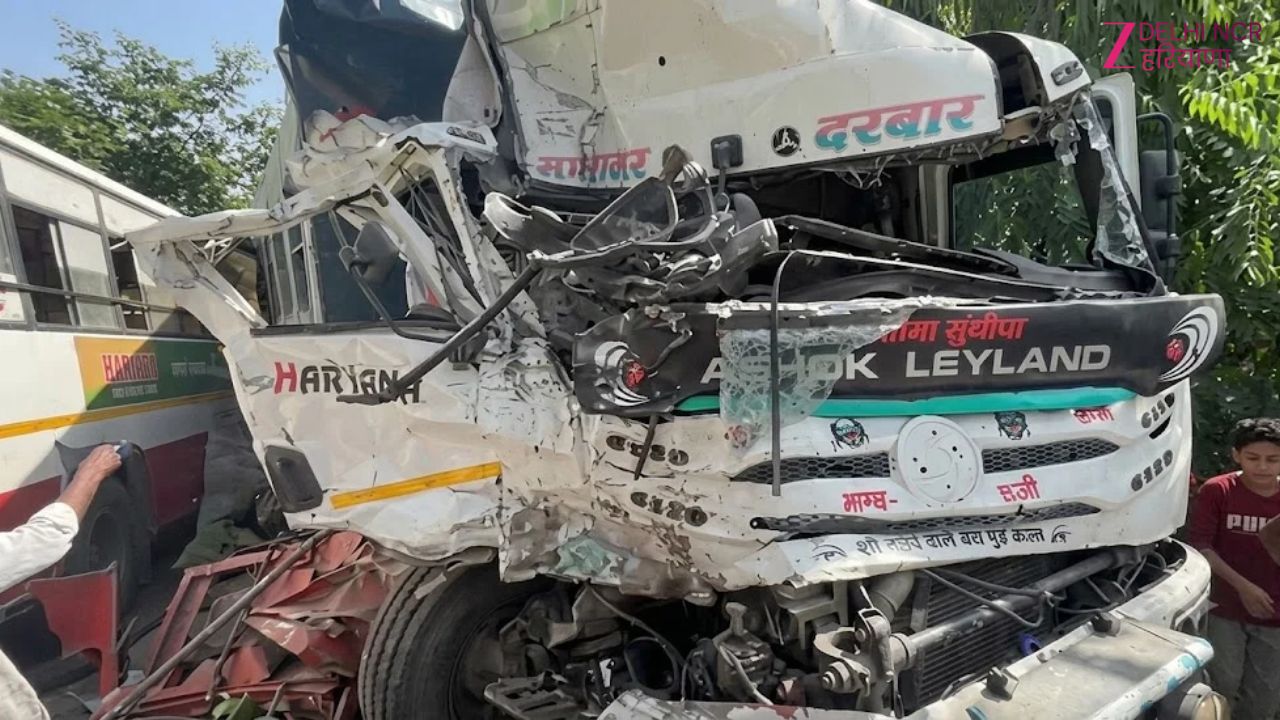 हांसी में भीषण सड़क हादसा: बस-ट्रक की आमने-सामने टक्कर, 25 यात्री घायल हांसी में भीषण सड़क हादसा: बस-ट्रक की आमने-सामने टक्कर, 25 यात्री घायल