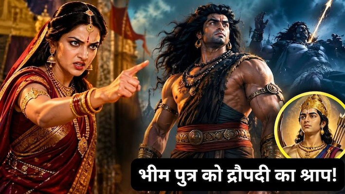 महाभारत कथा: द्रौपदी को अपने ही पति के पुत्र पर क्‍यों आया इतना गुस्‍सा? दिया ऐसा श्राप, हो गई मृत्‍यु