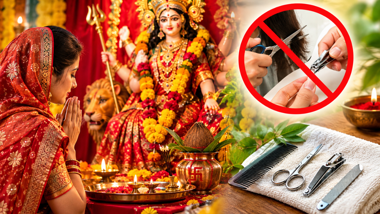 शारदीय नवरात्रि में बाल-नाखून काटना सच में शास्त्रों में मना है? जानिए किसके लिए है ये नियम और इसके पीछे की असली वजह शारदीय नवरात्रि में बाल-नाखून काटना सच में शास्त्रों में मना है? जानिए किसके लिए है ये नियम और इसके पीछे की असली वजह