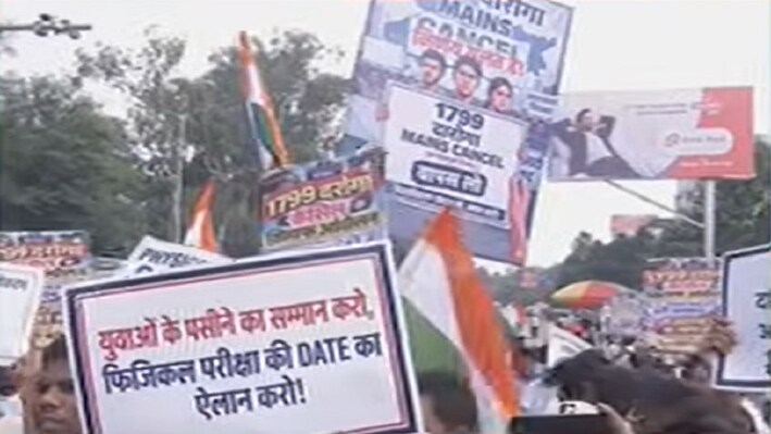 बिहार दारोगा मेंस पेपर रद्द: पटना की सड़कों पर उतरे चयनित अभ्यर्थी, डाकबंगला चौराहे पर प्रदर्शन