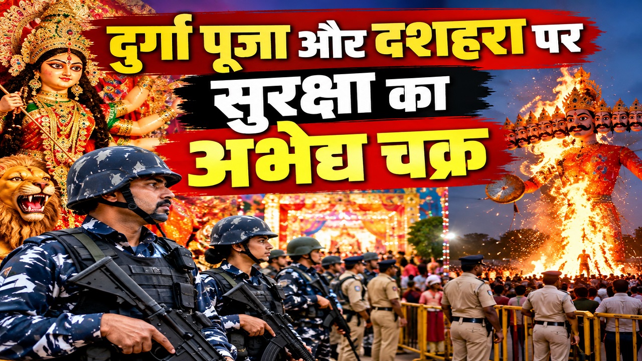 दुर्गा पूजा और दशहरा पर सुरक्षा का अभेद्य चक्र: हुड़दंगियों और अफवाहबाजों पर होगी सख्त कार्रवाई, डीजे बजाने पर पूरी तरह रोक दुर्गा पूजा और दशहरा पर सुरक्षा का अभेद्य चक्र: हुड़दंगियों और अफवाहबाजों पर होगी सख्त कार्रवाई, डीजे बजाने पर पूरी तरह रोक