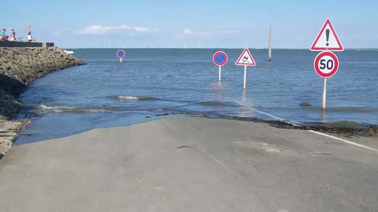 The government has put up warning boards