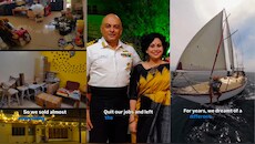 जमीन की दुनिया छोड़, 42 फीट की नाव पर बसाया संसार: पत्नी-बेटी संग 4 साल से समंदर में रह रहा पूर्व नौसैनिक; Video वायरल