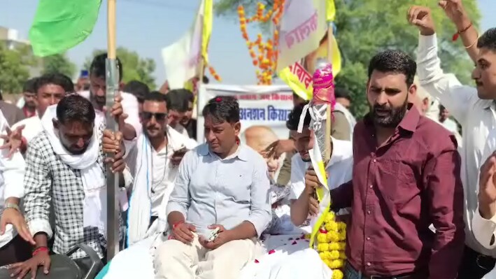 नरेश मीणा का अनशन 5वें दिन भी जारी: किसानों के साथ जयपुर कूच, टोंक में जुटा काफिला