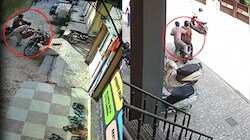 जयपुर में गैस सिलेंडर चोरी का नया तरीका: हॉकर के घर में जाते ही गाड़ी से सिलेंडर पार, CCTV में वारदात कैद