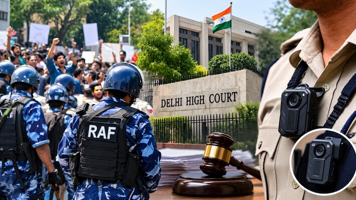 विरोध प्रदर्शन में पुलिस-RAF के लिए बॉडी कैमरा जरूरी करने की मांग, दिल्ली HC में याचिका दाखिल