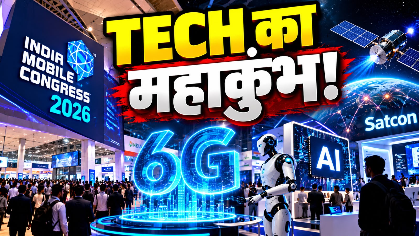 India Mobile Congress 2026 आज से शुरू, 6G, AI और Satcom पर रहेगा पूरा फोकस, जानिए अगले 4 दिन में क्या होगा खास India Mobile Congress 2026 आज से शुरू, 6G, AI और Satcom पर रहेगा पूरा फोकस, जानिए अगले 4 दिन में क्या होगा खास