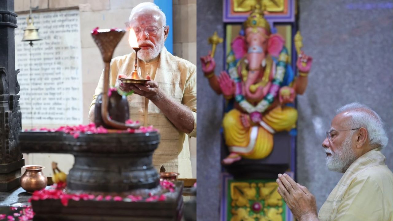 PM Modi के सरकार के प्रमुख के तौर पर 25 साल पूरे, सरोजिनी नगर के श्री विनायक मंदिर पहुंचे, पूजा कर लिया संकल्प PM Modi के सरकार के प्रमुख के तौर पर 25 साल पूरे, सरोजिनी नगर के श्री विनायक मंदिर पहुंचे, पूजा कर लिया संकल्प