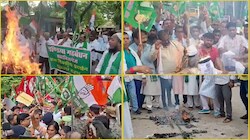 'ज्ञानेश हटाओ, देश बचाओ': सिवान में पुलिस से धक्का-मुक्की, पटना-अररिया समेत कई जिलों में महागठबंधन का उग्र प्रदर्शन