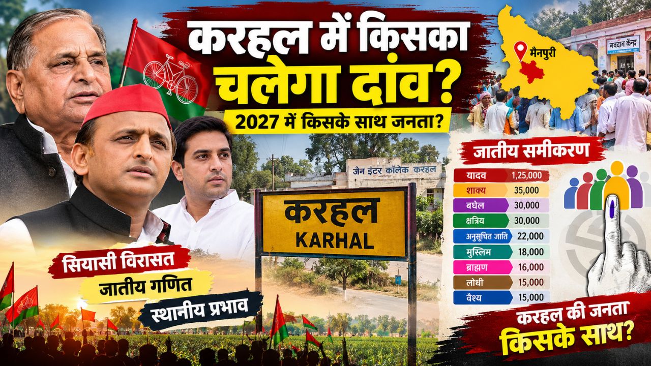 करहल में होगा करामात या BJP को फिर करना पड़ेगा इंतजार? जानें इस हॉट सीट का पूरा भूगोल करहल में होगा करामात या BJP को फिर करना पड़ेगा इंतजार? जानें इस हॉट सीट का पूरा भूगोल