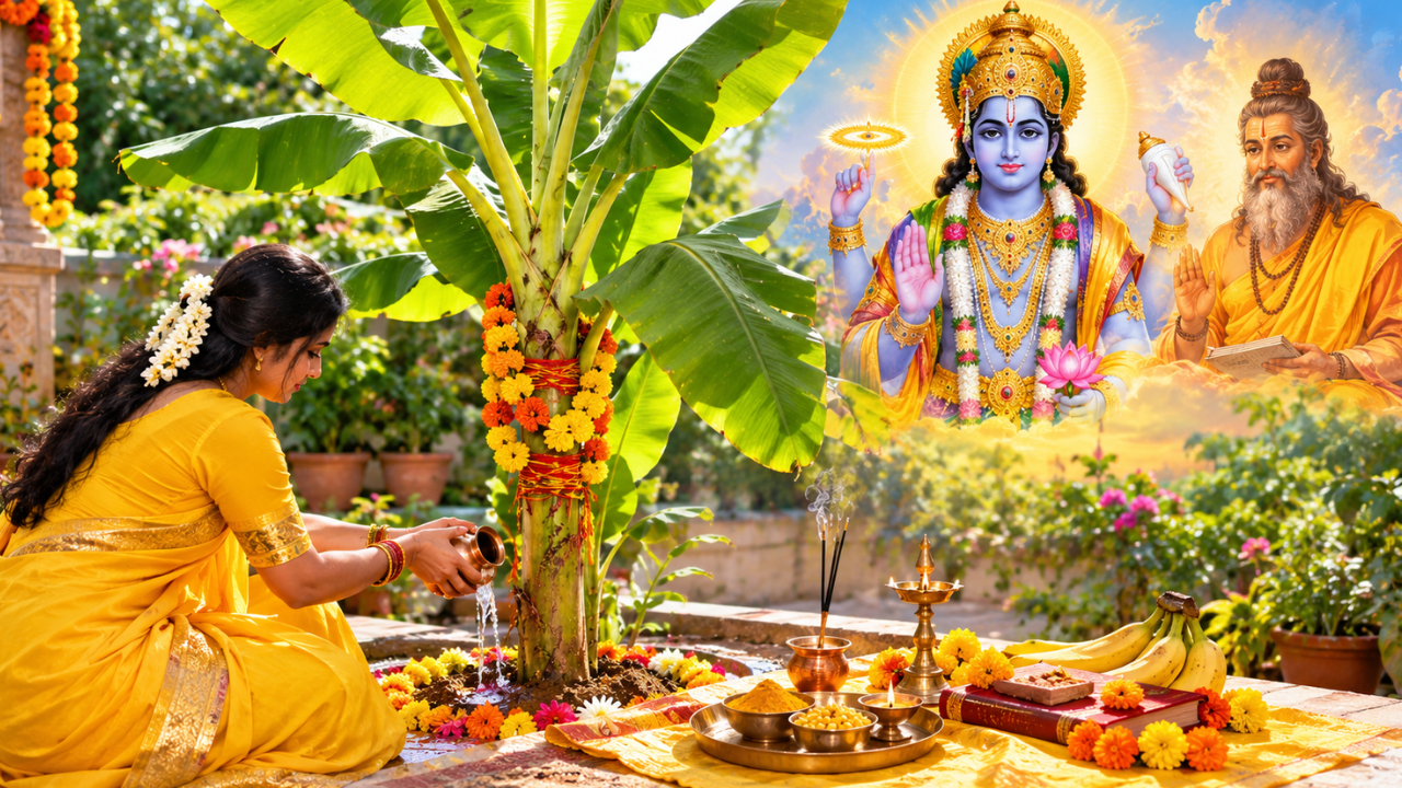 गुरुवार को केले के पौधे में चढ़ाएं ये 1 चीज, दूर होगी कंगाली और चमकेगी किस्मत गुरुवार को केले के पौधे में चढ़ाएं ये 1 चीज, दूर होगी कंगाली और चमकेगी किस्मत