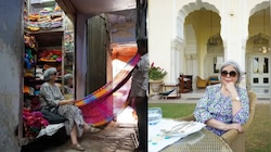 जौहरी बाजार की चांदी और साड़ियों पर आया जीनत अमान का दिल, शूटिंग से ब्रेक लेकर रामबाग पैलेस में हाई टी का लिया मजा