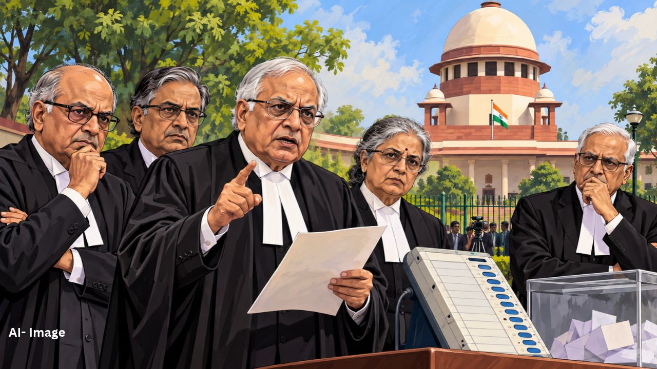 'वोट चोरी' के आरोपों पर बिफरे 42 पूर्व जज, चिट्ठी लिखकर दी चेतावनी- बिना सबूत संवैधानिक संस्थाओं पर न उठाएं उंगली 'वोट चोरी' के आरोपों पर बिफरे 42 पूर्व जज, चिट्ठी लिखकर दी चेतावनी- बिना सबूत संवैधानिक संस्थाओं पर न उठाएं उंगली