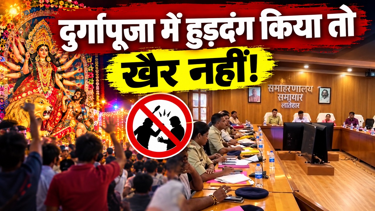 दुर्गापूजा में हुड़दंगियों की खैर नहीं: लातेहार में CCTV, ड्रोन और सोशल मीडिया पर रखी जाएगी पैनी नजर दुर्गापूजा में हुड़दंगियों की खैर नहीं: लातेहार में CCTV, ड्रोन और सोशल मीडिया पर रखी जाएगी पैनी नजर