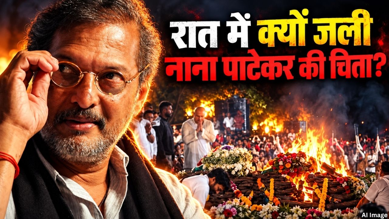 Nana Patekar Last Rites: सूरज ढलने के बाद क्यों हुआ नाना पाटेकर का अंतिम संस्कार? बेटे मल्हार ने बताई बड़ी वजह Nana Patekar Last Rites: सूरज ढलने के बाद क्यों हुआ नाना पाटेकर का अंतिम संस्कार? बेटे मल्हार ने बताई बड़ी वजह