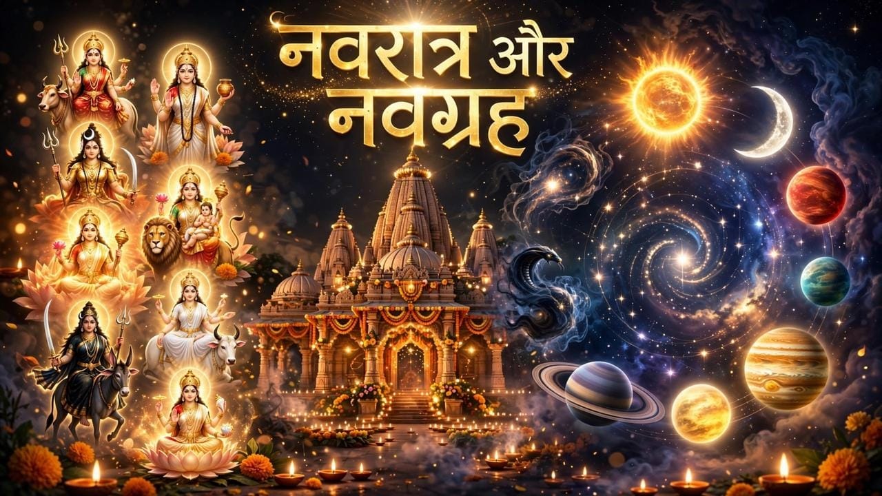 Navratri 2026: नवरात्र में नौ देवियों की उपासना से नवग्रह हो सकते हैं शांत, जानिए कौन सी देवी किस ग्रह को करती हैं नियंत्रित Navratri 2026: नवरात्र में नौ देवियों की उपासना से नवग्रह हो सकते हैं शांत, जानिए कौन सी देवी किस ग्रह को करती हैं नियंत्रित