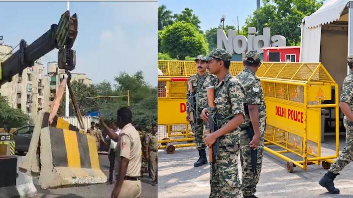 CJP Protest से पहले नोएडा-दिल्ली में हाई अलर्ट, रात 9 बजे से चिल्ला बॉर्डर सील; BSF तैनात