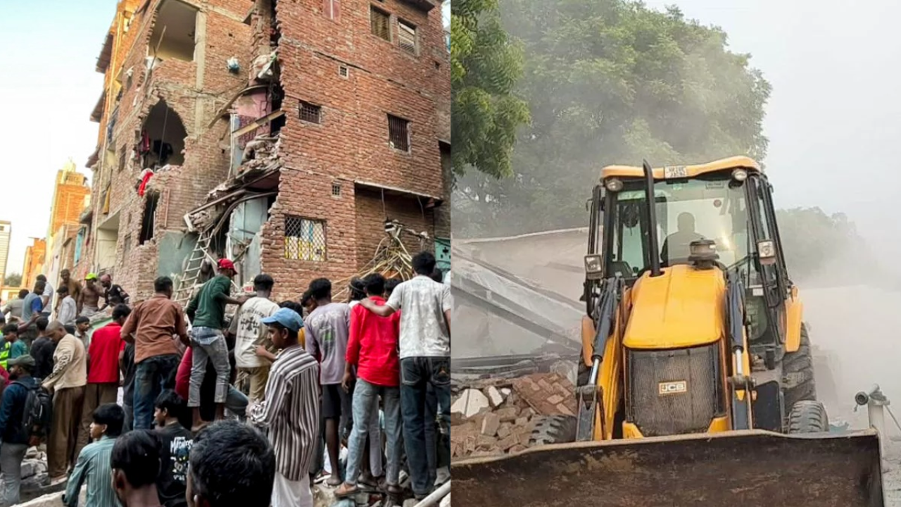 Delhi में सीमापुरी में इमारत गिरने के बाद MCD का एक्शन, अवैध निर्माण पर चला बुलडोजर Delhi में सीमापुरी में इमारत गिरने के बाद MCD का एक्शन, अवैध निर्माण पर चला बुलडोजर