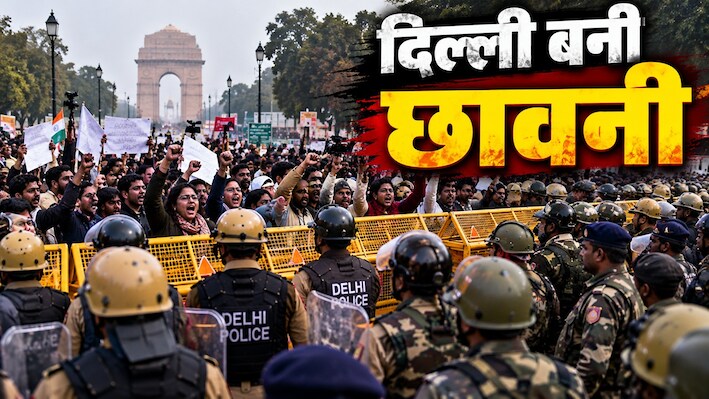 सादी वर्दी में आए दिल्ली पुलिस के 50 जवान, गुरुग्राम से हिरासत में लिए गए यूट्यूबर ध्रुव राठी