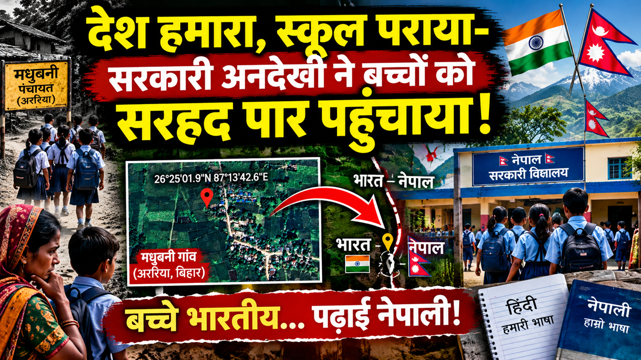 देश भारत, स्कूल नेपाल! सड़क-पुल की कमी ले गई बच्चों को सरहद पार, सिस्टम से सवाल देश भारत, स्कूल नेपाल! सड़क-पुल की कमी ले गई बच्चों को सरहद पार, सिस्टम से सवाल