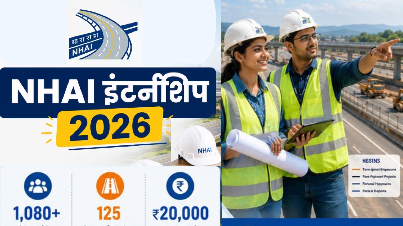 NHAI Internship 2026: नेशनल हाईवे बनाने वाली सरकारी कंपनी में काम का मौका! पेड इंटर्नशिप के लिए कौन कर सकता है आवेदन? NHAI Internship 2026: नेशनल हाईवे बनाने वाली सरकारी कंपनी में काम का मौका! पेड इंटर्नशिप के लिए कौन कर सकता है आवेदन?