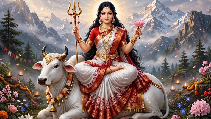 नवरात्र के पहले दिन करें माता शैलपुत्री की पूजा, पढ़ें यह आरती, मंत्र और कथा