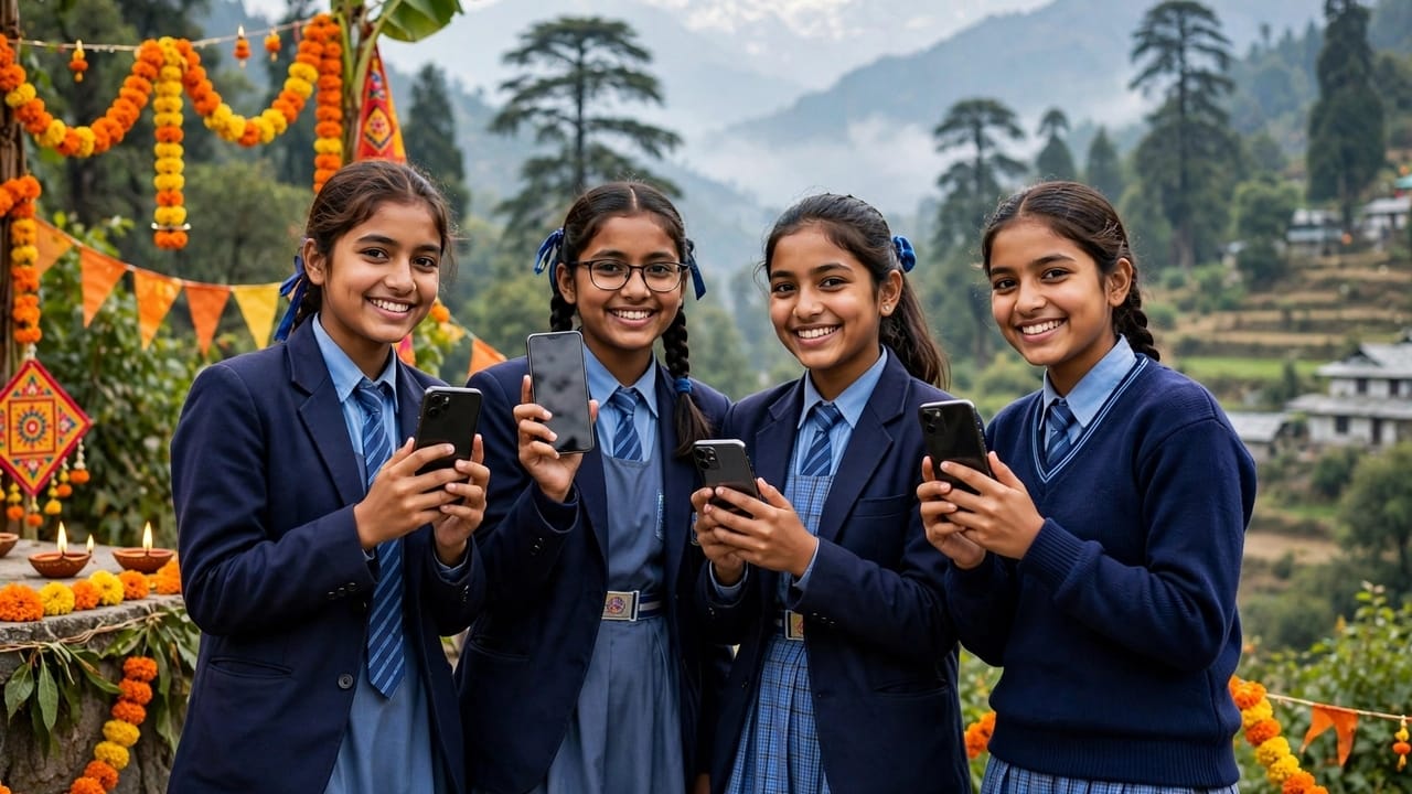 उत्तराखंड में धामी सरकार ने दिया नवरात्रि गिफ्ट! टॉप करने वाली बेटियों को मिले स्मार्टफोन उत्तराखंड में धामी सरकार ने दिया नवरात्रि गिफ्ट! टॉप करने वाली बेटियों को मिले स्मार्टफोन