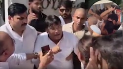 यूपी कांग्रेस कार्यालय में हंगामा: आराधना मिश्रा के पदभार पर आपस में भिड़े कार्यकर्ता, जमकर चले लात घूंसे