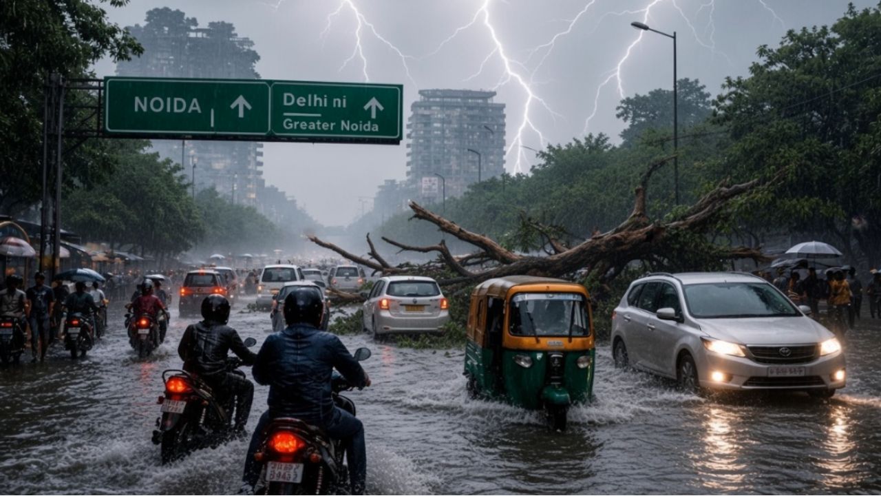 आसमानी आफत: उत्तर भारत के कई शहरों में 'तूफानी' बारिश, पेड़ उखड़े, जगह-जगह जलभराव; IMD ने बताया देश के मौसम का हाल आसमानी आफत: उत्तर भारत के कई शहरों में 'तूफानी' बारिश, पेड़ उखड़े, जगह-जगह जलभराव; IMD ने बताया देश के मौसम का हाल