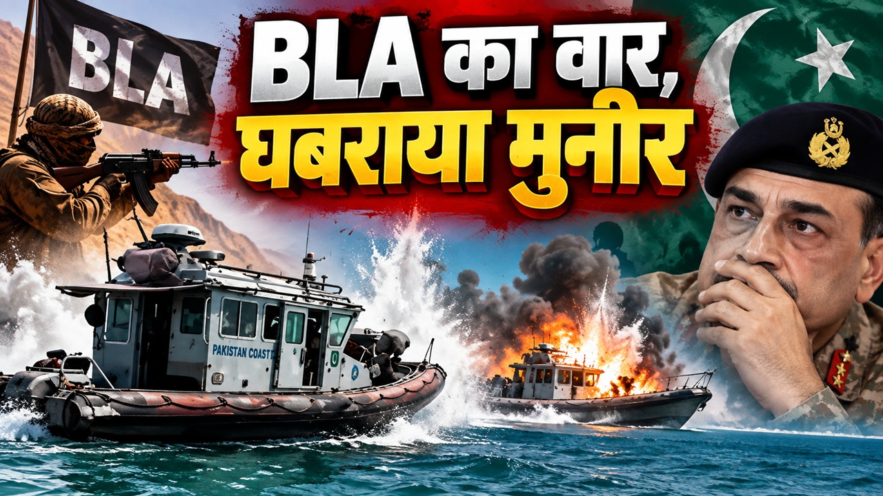 हम्माल फोर्स की हुंकार, पाकिस्तानी सेना पर BLA का सीधा प्रहार; 13 जवानों को मारने का दावा हम्माल फोर्स की हुंकार, पाकिस्तानी सेना पर BLA का सीधा प्रहार; 13 जवानों को मारने का दावा