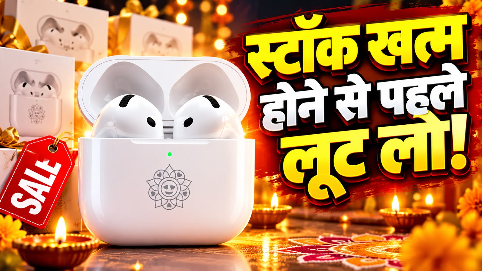Apple का भारत को दिवाली गिफ्ट! Rangoli वाले खास AirPods 5 लॉन्च, लिमिट खत्म होने से पहले ऐसे करें ऑर्डर Apple का भारत को दिवाली गिफ्ट! Rangoli वाले खास AirPods 5 लॉन्च, लिमिट खत्म होने से पहले ऐसे करें ऑर्डर
