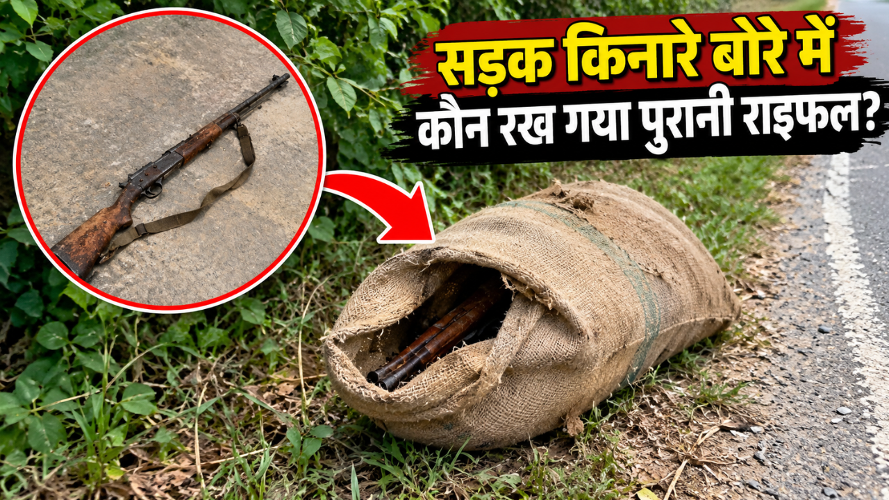 समस्तीपुर: सड़क किनारे बोरे में कौन रख गया पुरानी राइफल? जांच में जुटी पुलिस समस्तीपुर: सड़क किनारे बोरे में कौन रख गया पुरानी राइफल? जांच में जुटी पुलिस