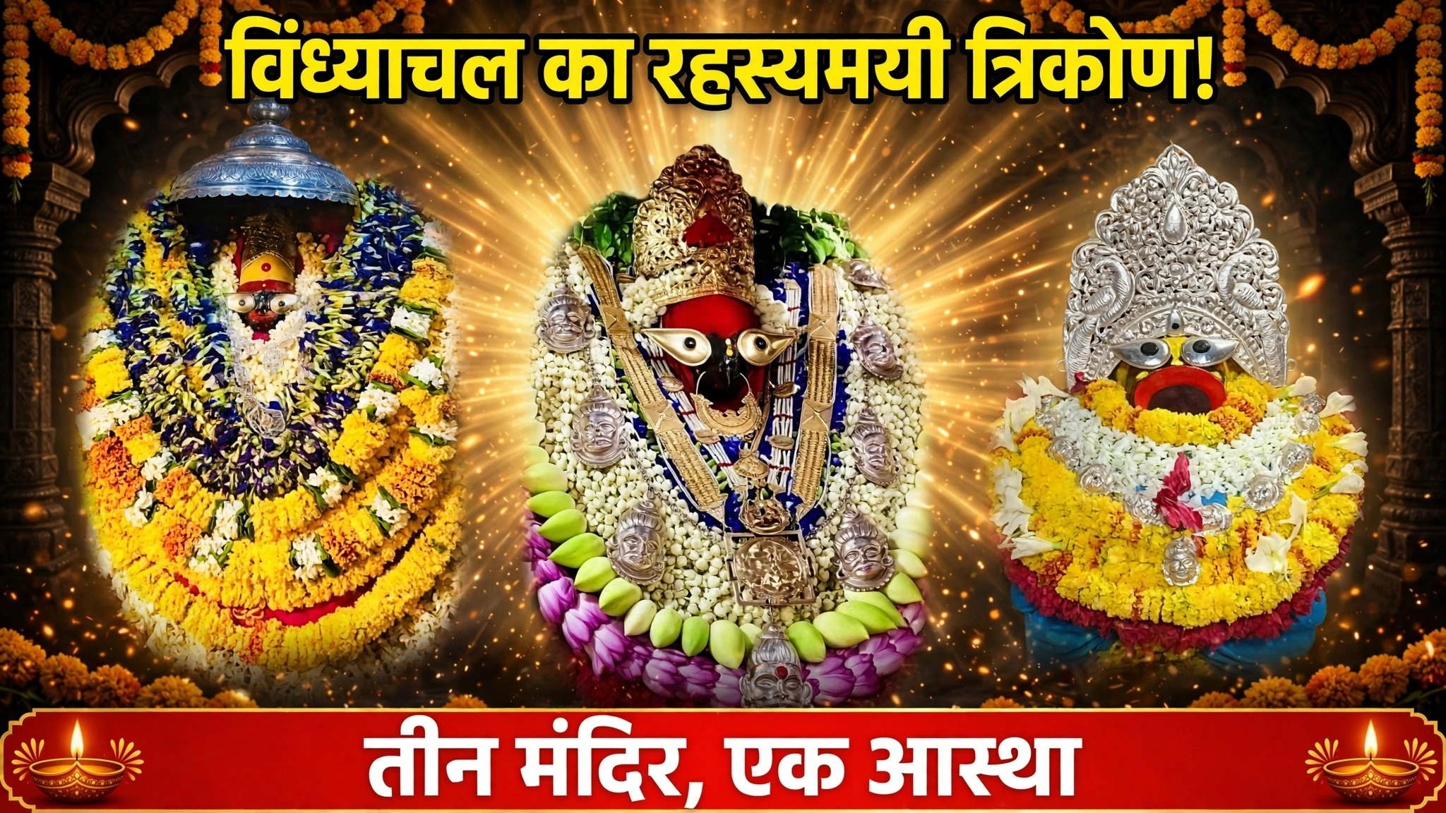 एक धाम, तीन मंदिर और आस्था की सदियों पुरानी परंपरा; जानिए विंध्याचल के इस त्रिकोण का महत्व एक धाम, तीन मंदिर और आस्था की सदियों पुरानी परंपरा; जानिए विंध्याचल के इस त्रिकोण का महत्व