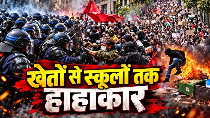 इन 5 वजहों से सुलग रहा फ्रांस, लोगों का गुस्सा शांत करने में फेल हो रहे मैक्रों!