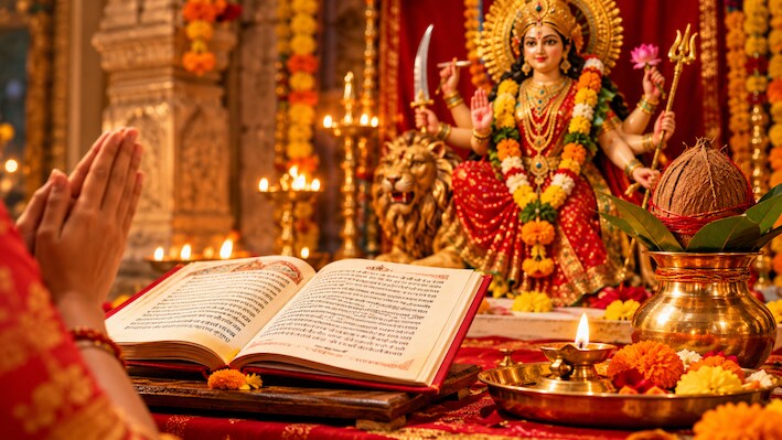 शारदीय नवरात्र: दुर्गा सप्तशती के पाठ से पहले देवी कवच पढ़ना क्यों होता है जरूरी? जानें इसके लाभ