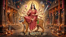 Shardiya Navratri 2026: नवरात्र के तीसरे दिन मां चंद्रघंटा की उपासना, जानिए पूजा विधि शुभ मुहूर्त और माता का प्रिय भोग