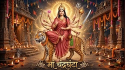 Shardiya Navratri 2026: नवरात्र के तीसरे दिन मां चंद्रघंटा की उपासना, जानिए पूजा विधि शुभ मुहूर्त और माता का प्रिय भोग