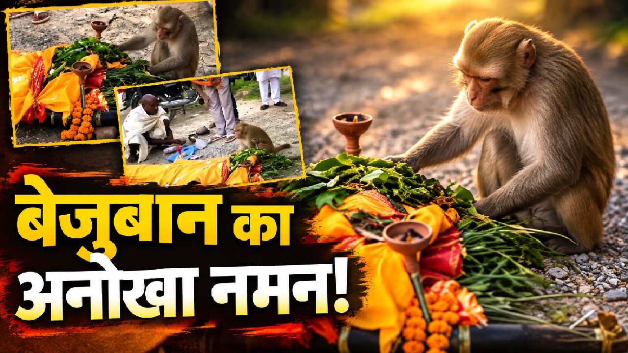 इंसानियत से बड़ा बेजुबान का प्यार: महिला के अंतिम संस्कार से पहले आ गया बंदर, कफन हटाकर जो किया उसे देख दंग रह गए लोग! इंसानियत से बड़ा बेजुबान का प्यार: महिला के अंतिम संस्कार से पहले आ गया बंदर, कफन हटाकर जो किया उसे देख दंग रह गए लोग!