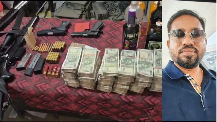 मोतिहारी में भू-माफिया के घर छापेमारी: हथियार, संपत्ति के कागजात और 27 लाख नकदी बरामद, बेटा गिरफ्तार