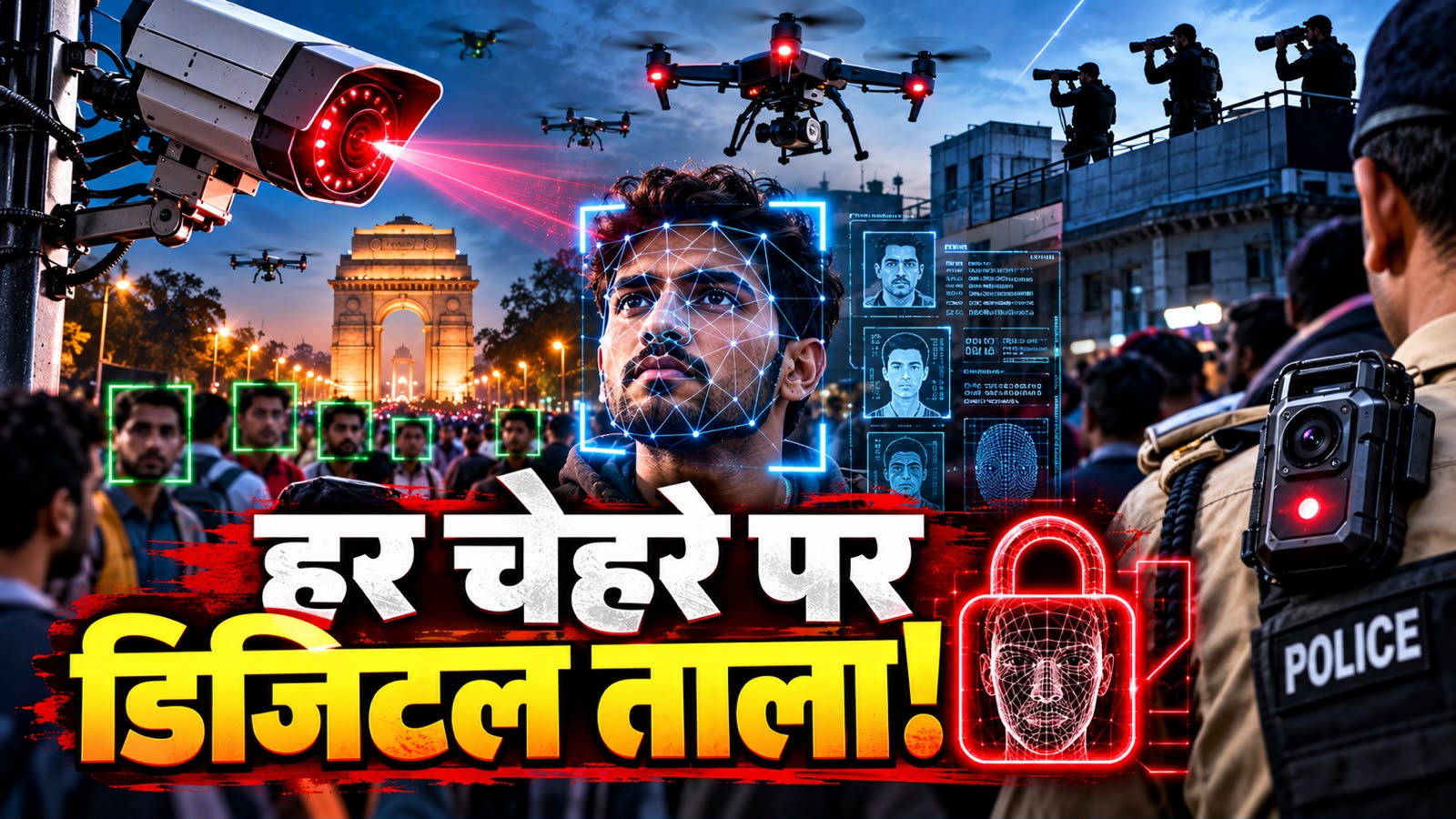 सांसों पर पहरा, चेहरे पर कैमरा... चेहरा देखते ही खुल जाएगी पूरी कुंडली! ड्रोन, रूफटॉप स्पॉटर्स और AI कैमरों के पहरे में कैसे घिरी दिल्ली? सांसों पर पहरा, चेहरे पर कैमरा... चेहरा देखते ही खुल जाएगी पूरी कुंडली! ड्रोन, रूफटॉप स्पॉटर्स और AI कैमरों के पहरे में कैसे घिरी दिल्ली?