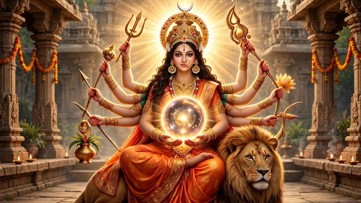 Navratri 4th Day: नवरात्रि का चौथा दिन आज, मां कुष्मांडा की पूजा में पढ़ें ये मंत्र, कथा, चालीसा और आरती