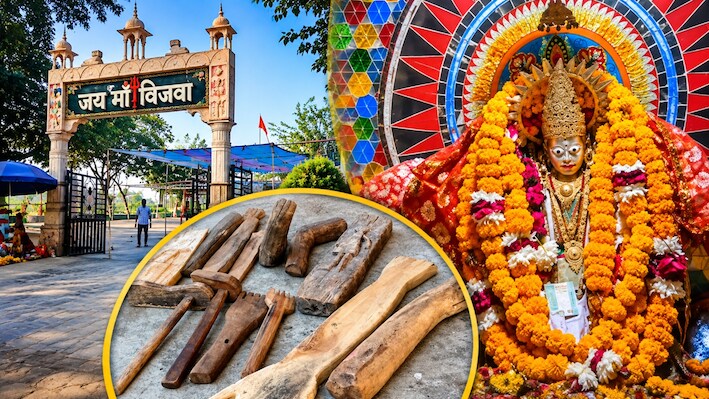 बांसवाड़ा का 300 साल पुराना अनोखा मंदिर: क्यों चढ़ाए जाते हैं लकड़ी के हाथ-पैर और पुतले?